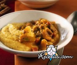 Polenta con calabaza