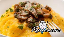 Polenta con setas