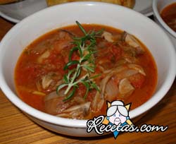 Pollo a la cazadora