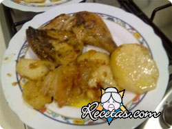 Pollo a la sidra