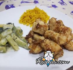 Pollo a la  miel