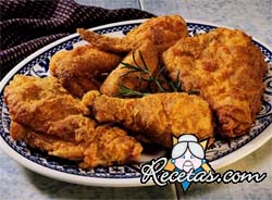 Pechugas de pollo rebozadas