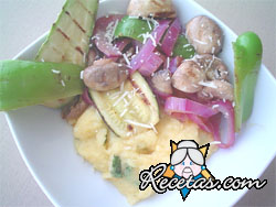 Polenta con vegetales asados