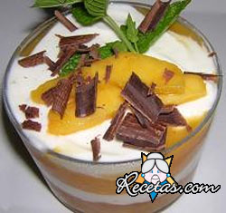 Postre de melocotón