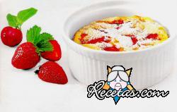 Postre caliente con frutas