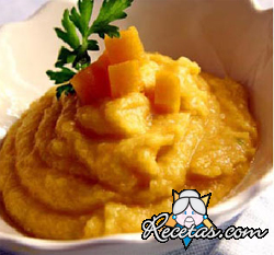 Puré de calabaza y manzana