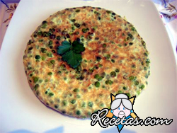 Tortilla de guisantes