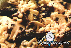 Risotto con hongos