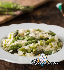 Risotto con espárragos