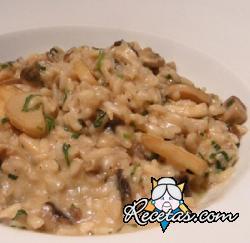 Risotto de champiñones