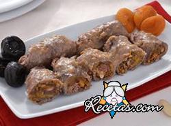 Rollitos de carne con frutos secos