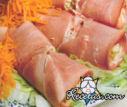 Rollos de jamón