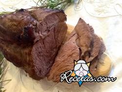 Rosbif al horno al vino tinto