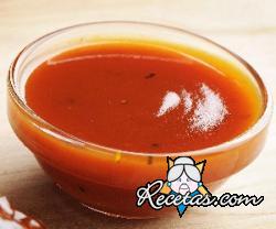 Salsa barbacoa de melocotones