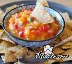 Salsa de mango para pollo, pescado y nachos