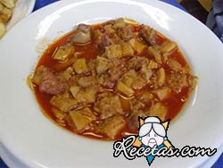 Sopa de patas de ternera