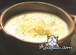 Sopa crema de queso