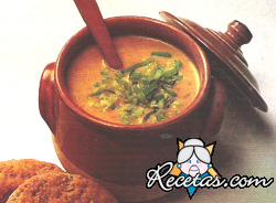 Sopa crema de zapallo (microondas)