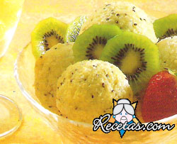 Sorbete de kiwi