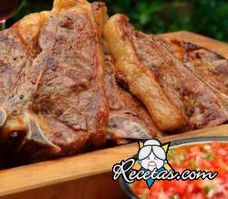 T-bone con salsa pebre