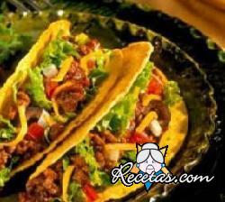 Tacos con carne y verduras