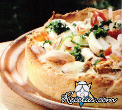 Tarta de mariscos