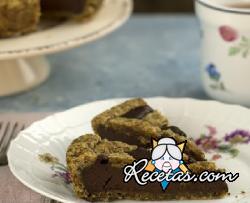 Tarta de chocolate con con masa frola al café