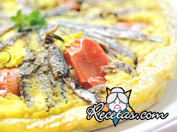 Tatin de tomates confitados y sardinas