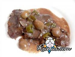 Ternera en salsa de aceitunas