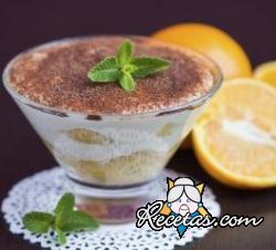 Tiramisú a la naranja