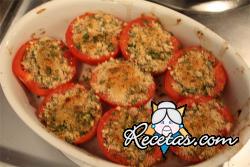 Tomates rellenos envueltos