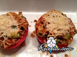 Tomates rellenos gratinados