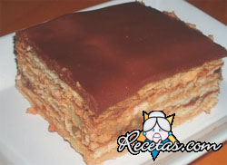 Tarta de galletas y chocolate