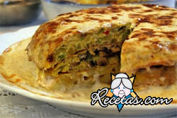 Tortilla a la Aldavi con ajetes