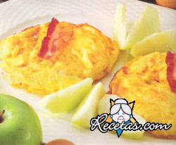 Tortitas de bacon y manzanas