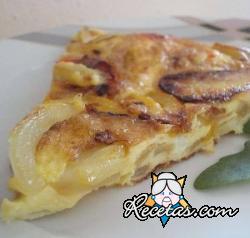 Tortilla de cebollas horneada