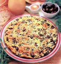 Tortilla de zanahorias y broccoli