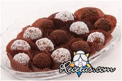 Trufas de chocolate con café