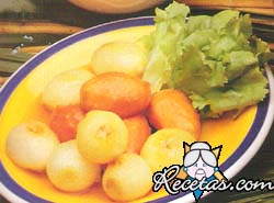 Verduras glaseadas