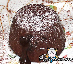 Volcan de chocolate