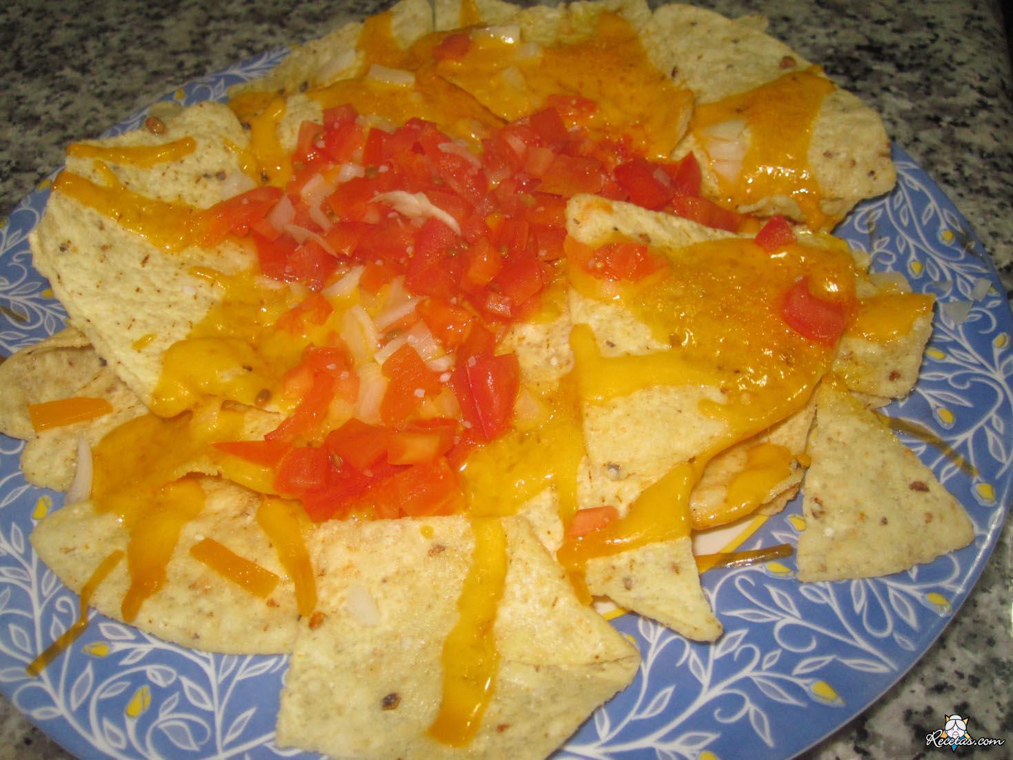 Nachos con queso