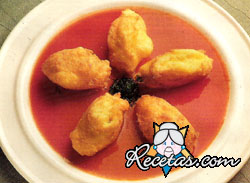 Náufragos de queso en tomate