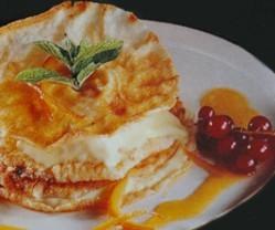 Obleas con limón y mango