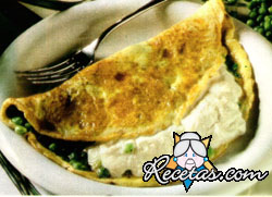 Omelette  de arvejas