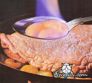 Omelette soufflé flambee