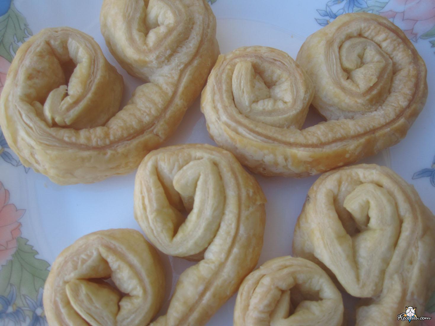 Palmeritas de hojaldre