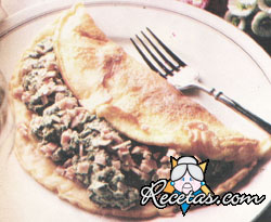 Panqueques con verdura y jamón