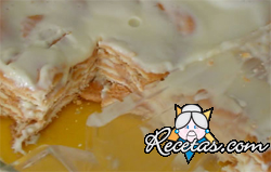 Pastel de compota de frutas