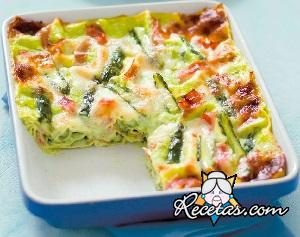 Pasta al horno con jamón cocido