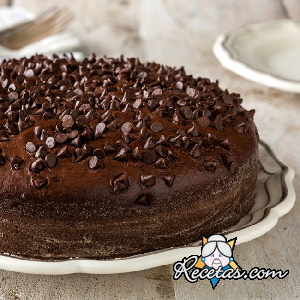Pastel de chocolate sin huevo